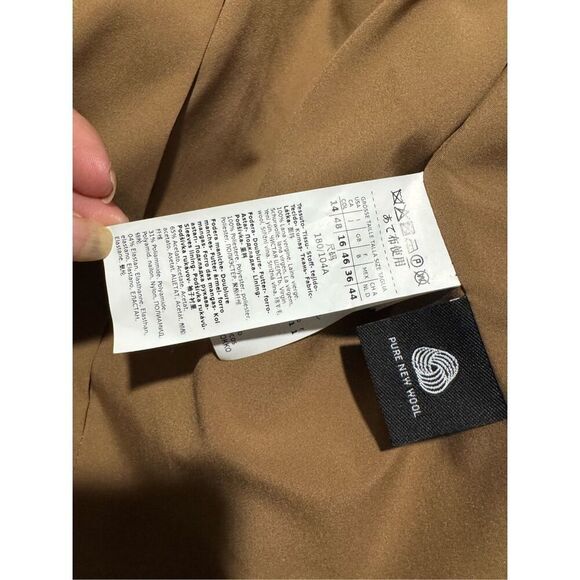 Maxmara weekend pure new wool drown double breasted jacket blazer 14 - Picture 7 of 16